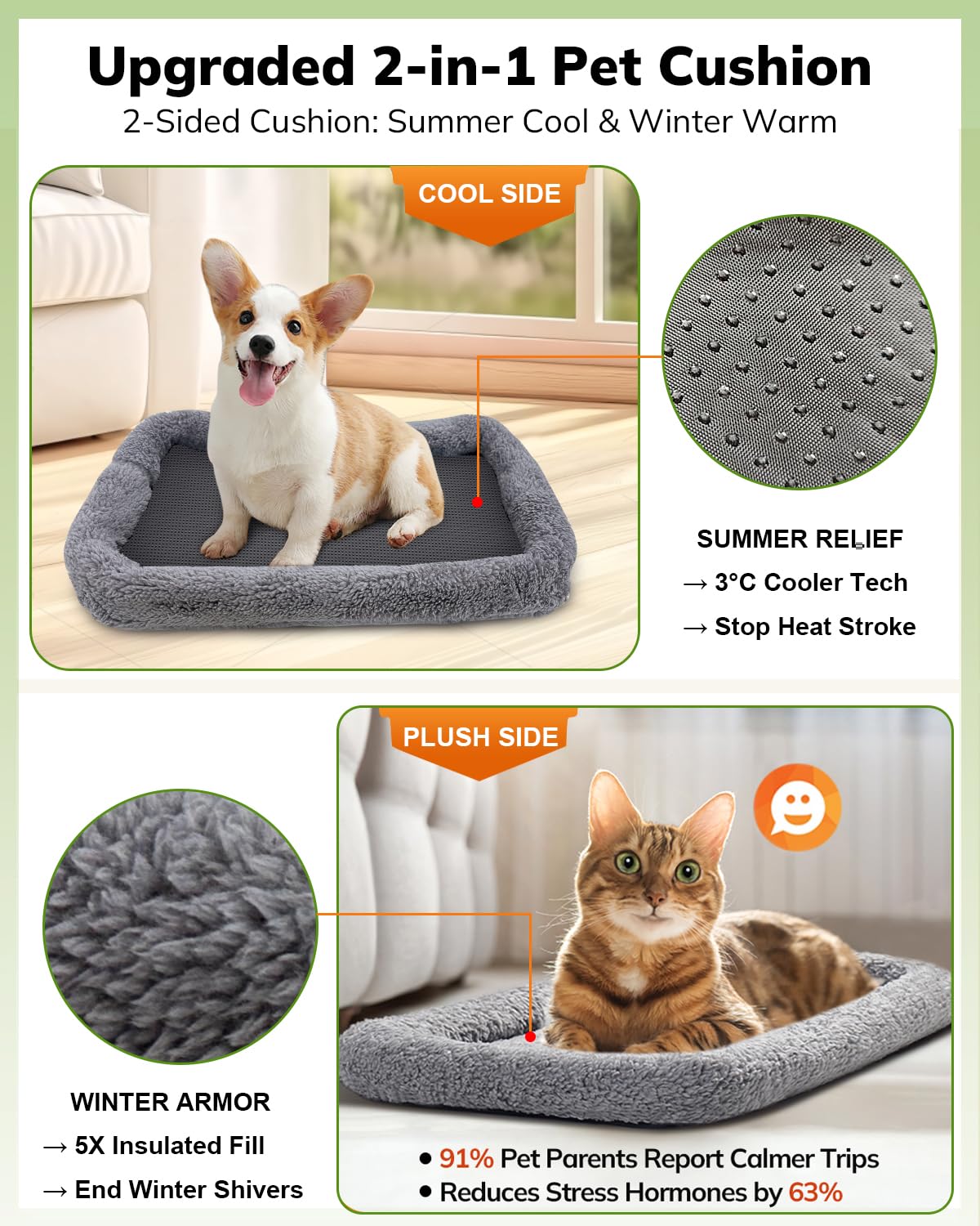 Morpilot transportin para gatos con diseno de malla equilibrada para visibilidad y respiracion.