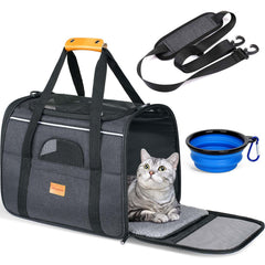 Morpilot transportin para gatos con enfoque espacioso para viajar.
