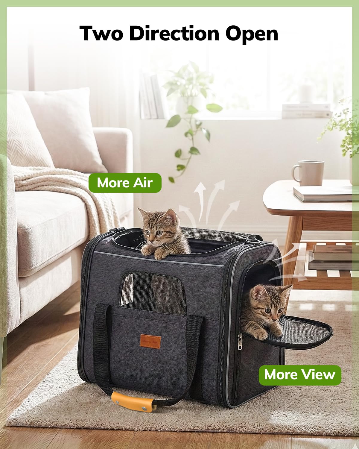 Morpilot transportin para gatos, uso seguro para mascotas pequenas durante vuelos.