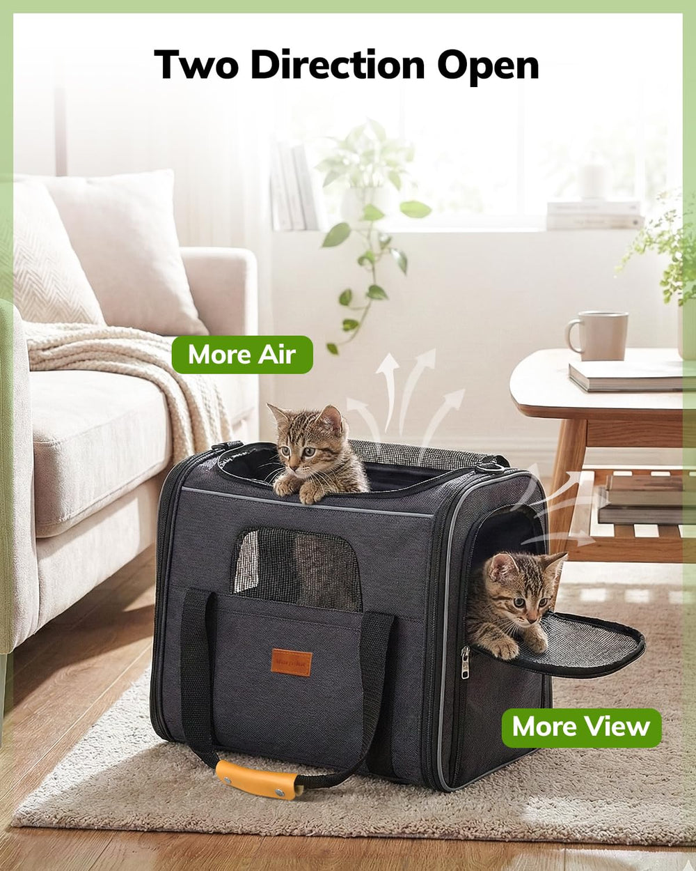 Morpilot transportin para gatos, uso seguro para mascotas pequenas durante vuelos.