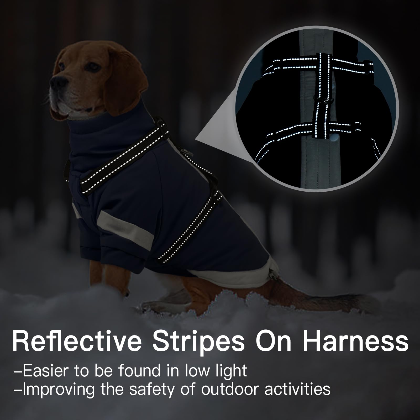 Morvigive abrigo XXXL para perros grandes, ajuste cómodo.