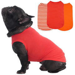 MORVIGIVE camisetas para perros medianos naranja, frente, favorece libertad de movimiento al salir.
