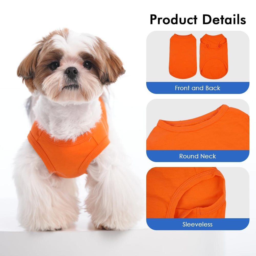 MORVIGIVE conjunto naranja facilita vestir al perro, ideal para paseos.