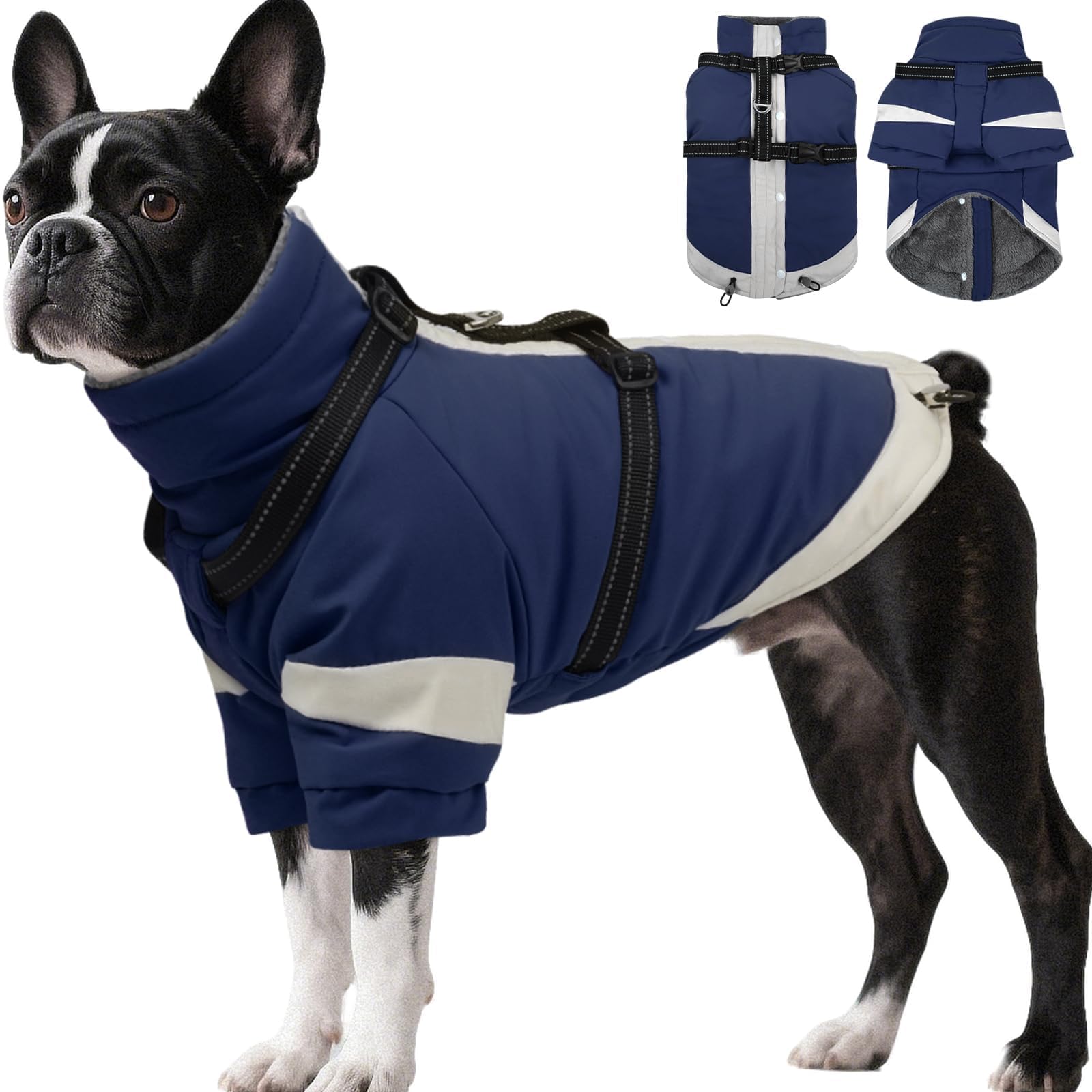 MORVIGIVE chaleco para perro con arnés integrado para paseos seguros