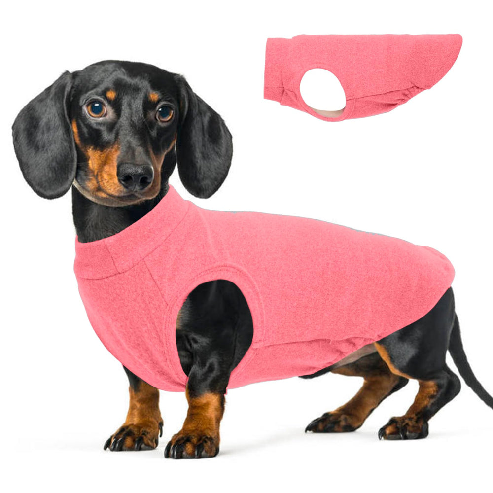 Chaleco MORVIGIVE para perro rosado sin mangas, cómodo para paseos diarios en clima fresco.