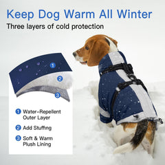 MORVIGIVE chaleco impermeable para perro mantiene al animal seco