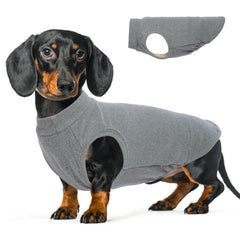 Chaleco polar MORVIGIVE para perro gris XXL, confort ligero y abrigo cómodo para paseos
