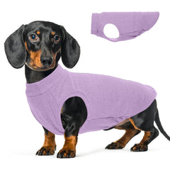 MORVIGIVE suéter felpa morado para perro, abrigo suave para paseos.