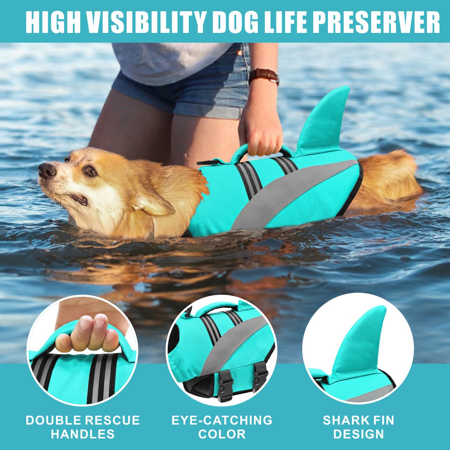 Mosucoirl mango de rescate facilita sacar al perro del agua