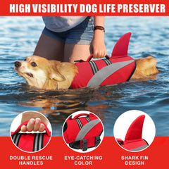 Mosucoirl salvavidas con asa de rescate para sacar al perro del agua fácilmente.