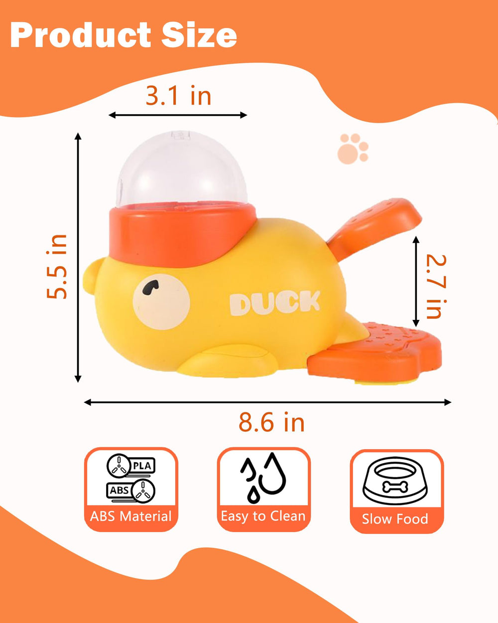 Motiilanco Material ABS No Tóxico: resistente y seguro para mascotas.