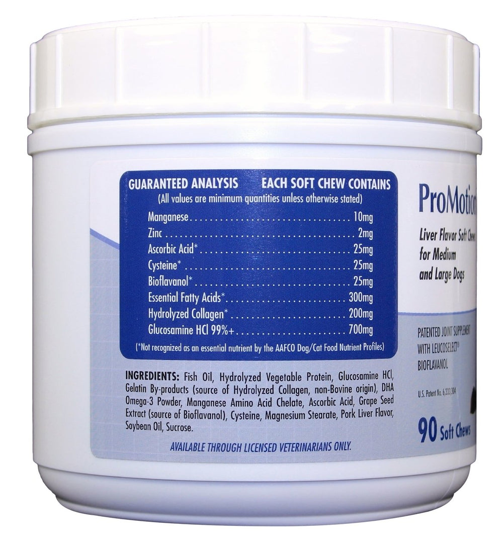 Motion Pro Promotion Plus Omegas, sabor hígado, ideal como premio saludable.