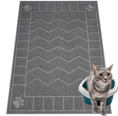 Alfombra Motsamla para arena de gato, gran cobertura que reduce salpicaduras.