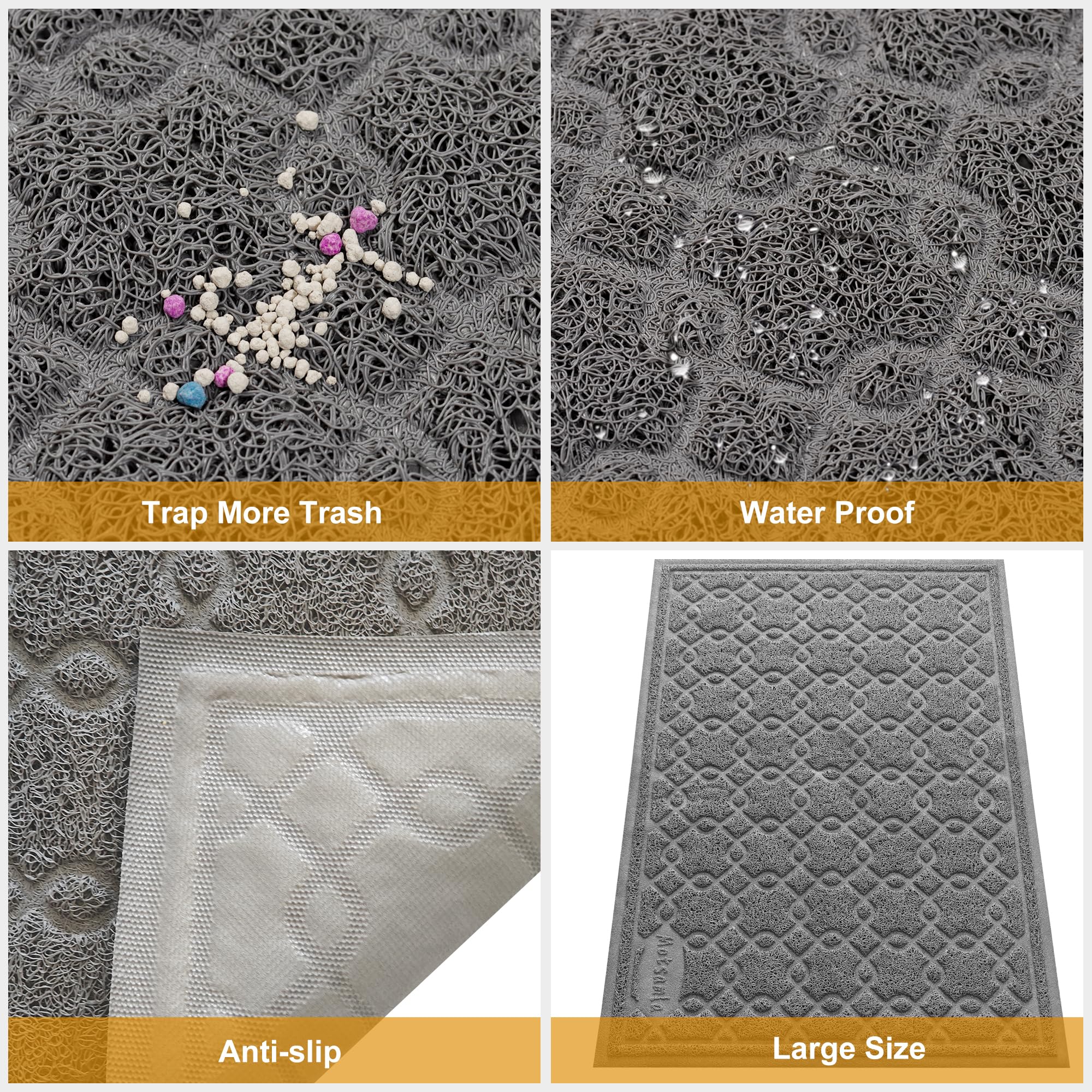 Motsamla anti-deslizante impermeable evita resbalones y protege el suelo