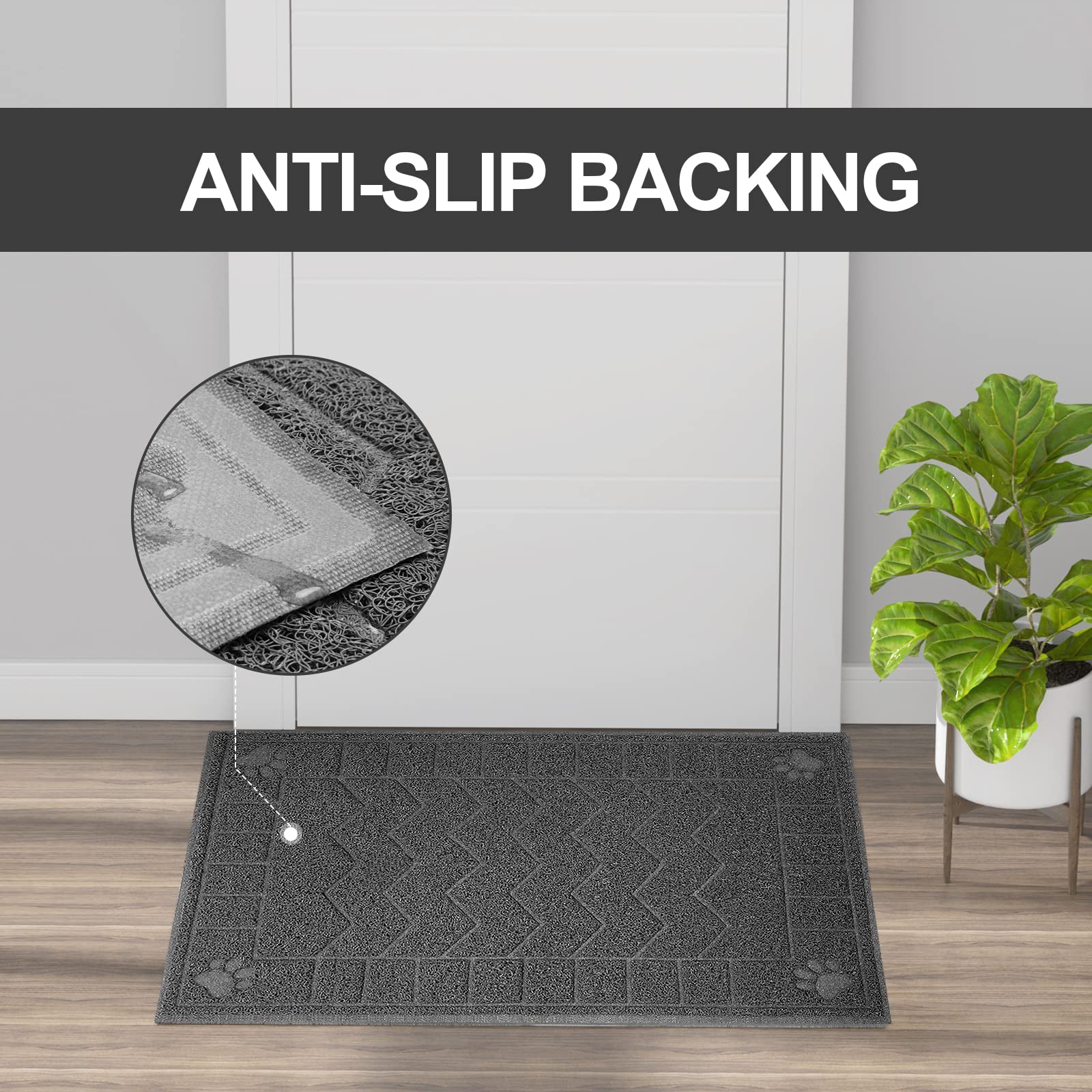 Alfombra antideslizante e impermeable de Motsamla para evitar deslizamientos.