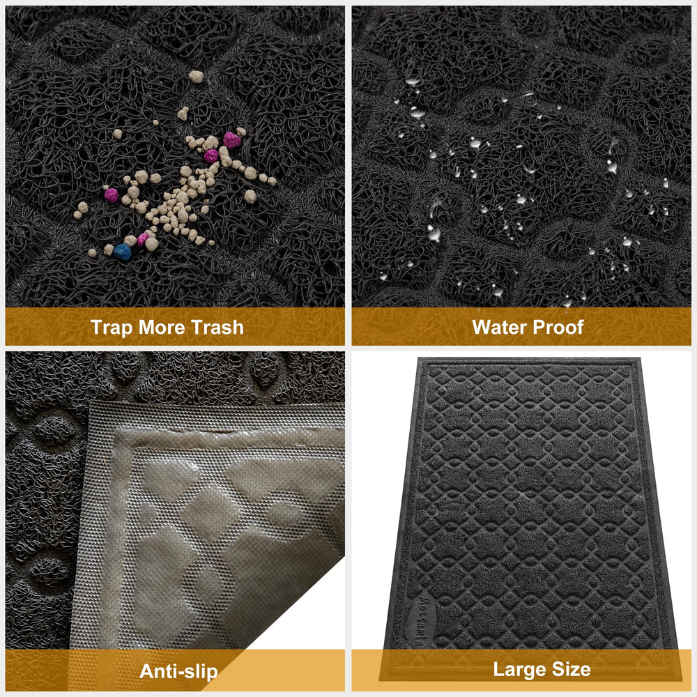 Alfombra impermeable antideslizante de Motsamla para entrada y cocina.