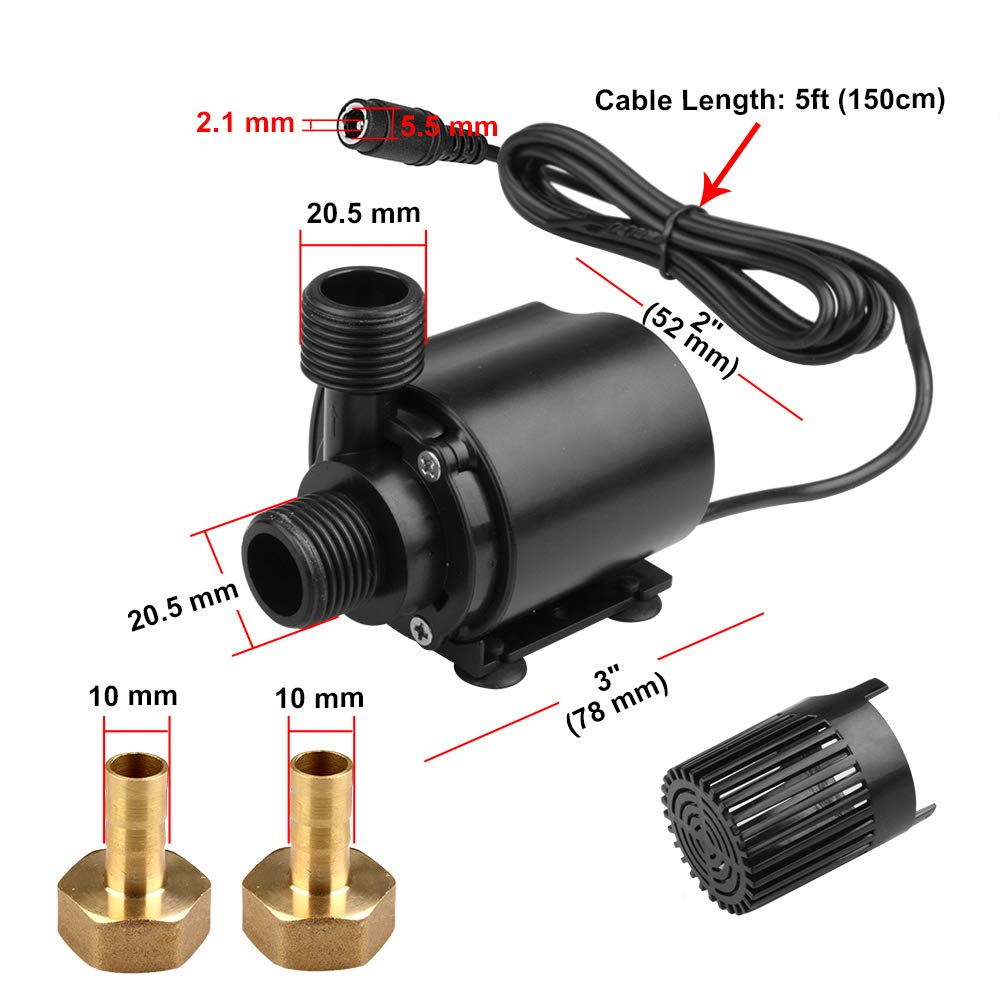 Mountain Ark DC12V debe estar sumergida para funcionar.