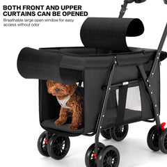 Mov Compra carrito de paseo, ruedas desmontables para transporte fácil.