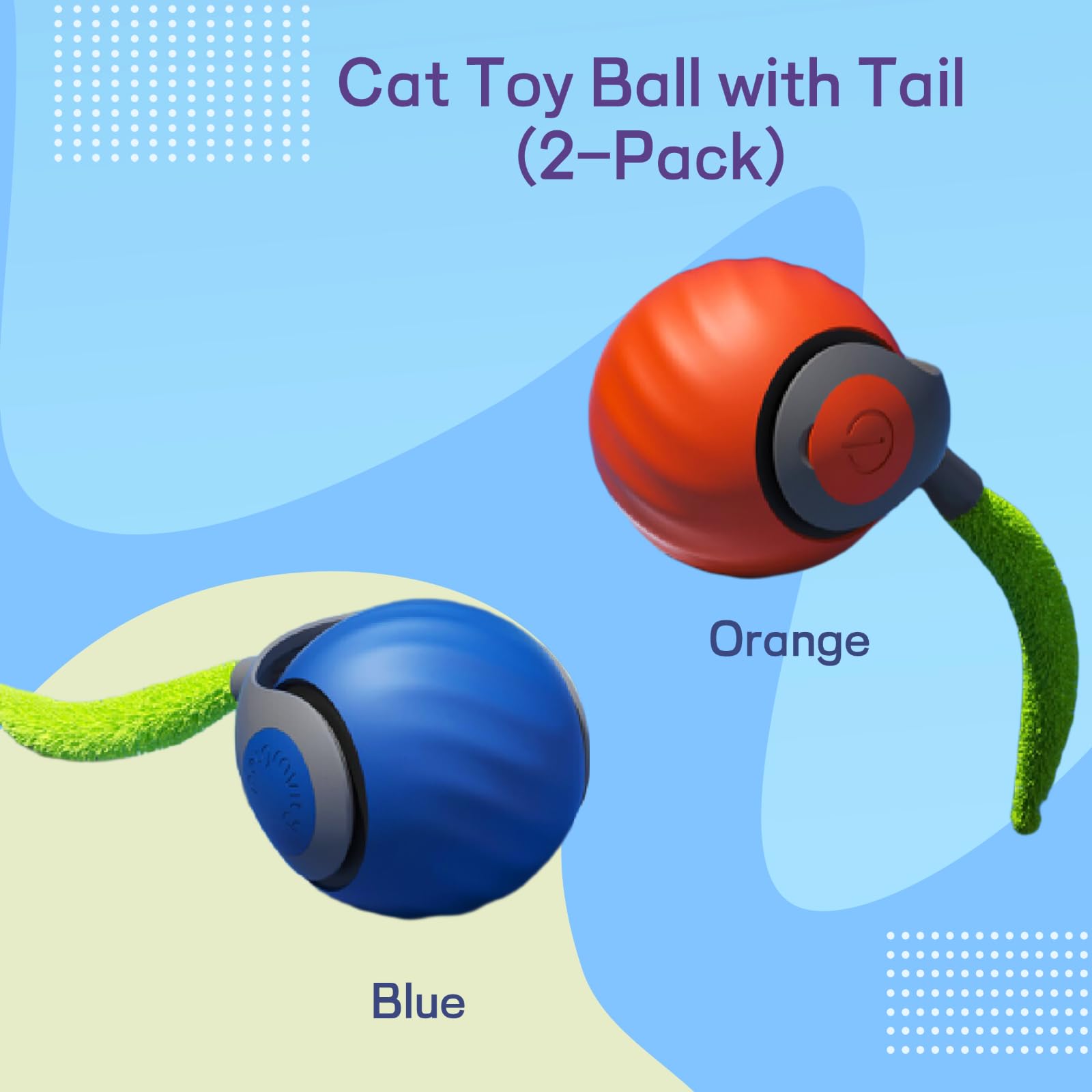 Juguete automovible para gatos con movimientos impredecibles en interiores.