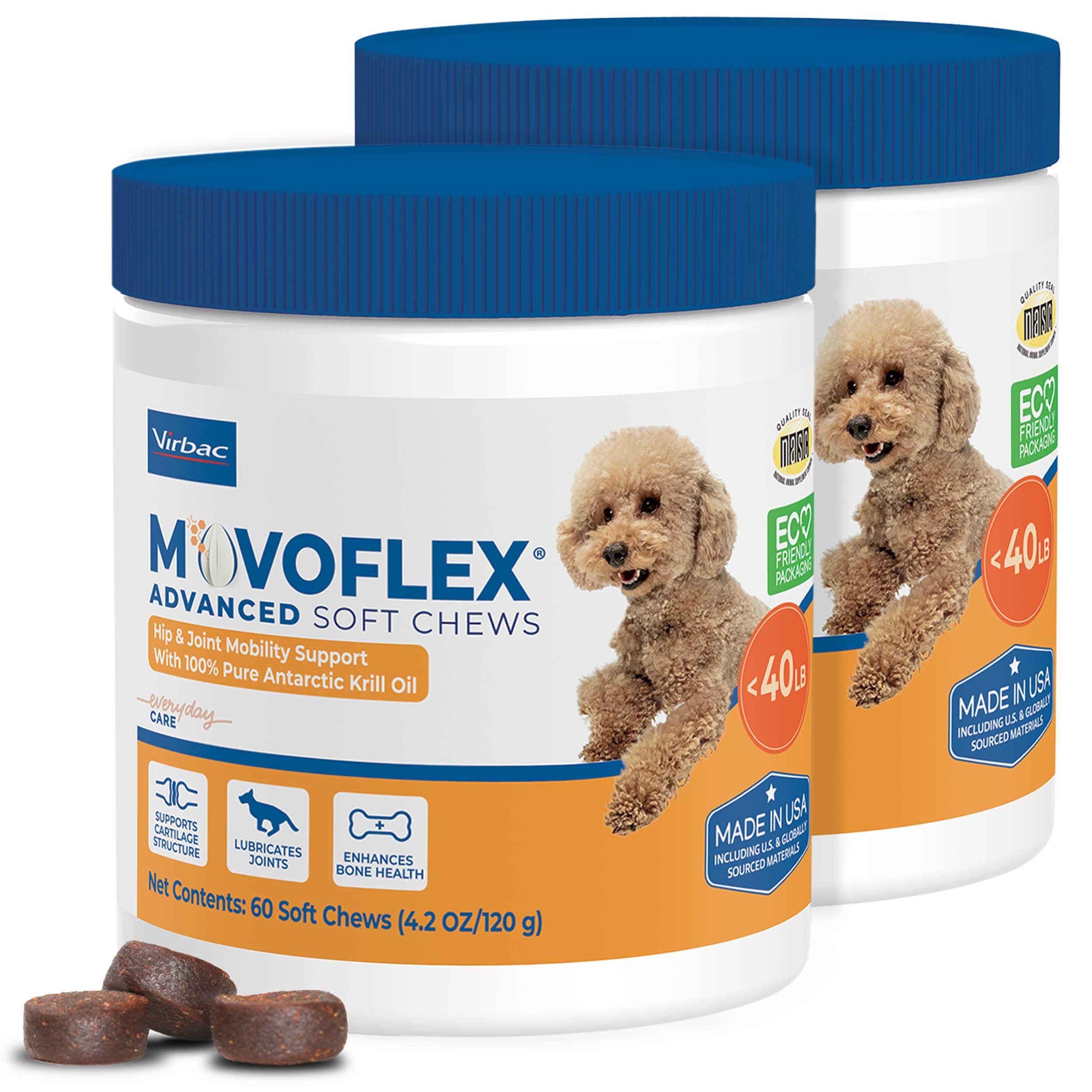 Movoflex: bocados suaves con sabor a pollo para perros, sabrosos y fáciles de masticar.