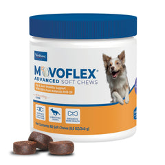 Movoflex bote de 60 unidades para apoyo de articulaciones en perros medianos.
