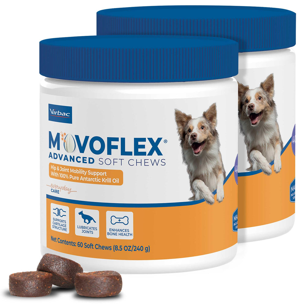 MOVOFLEX bote con pastillas blandas para articulaciones de perros, apoyo diario
