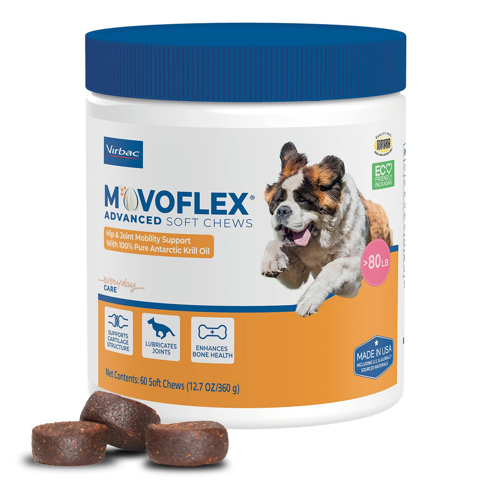 Movoflex botella de bocados suaves para perro grande, apoyo a articulaciones
