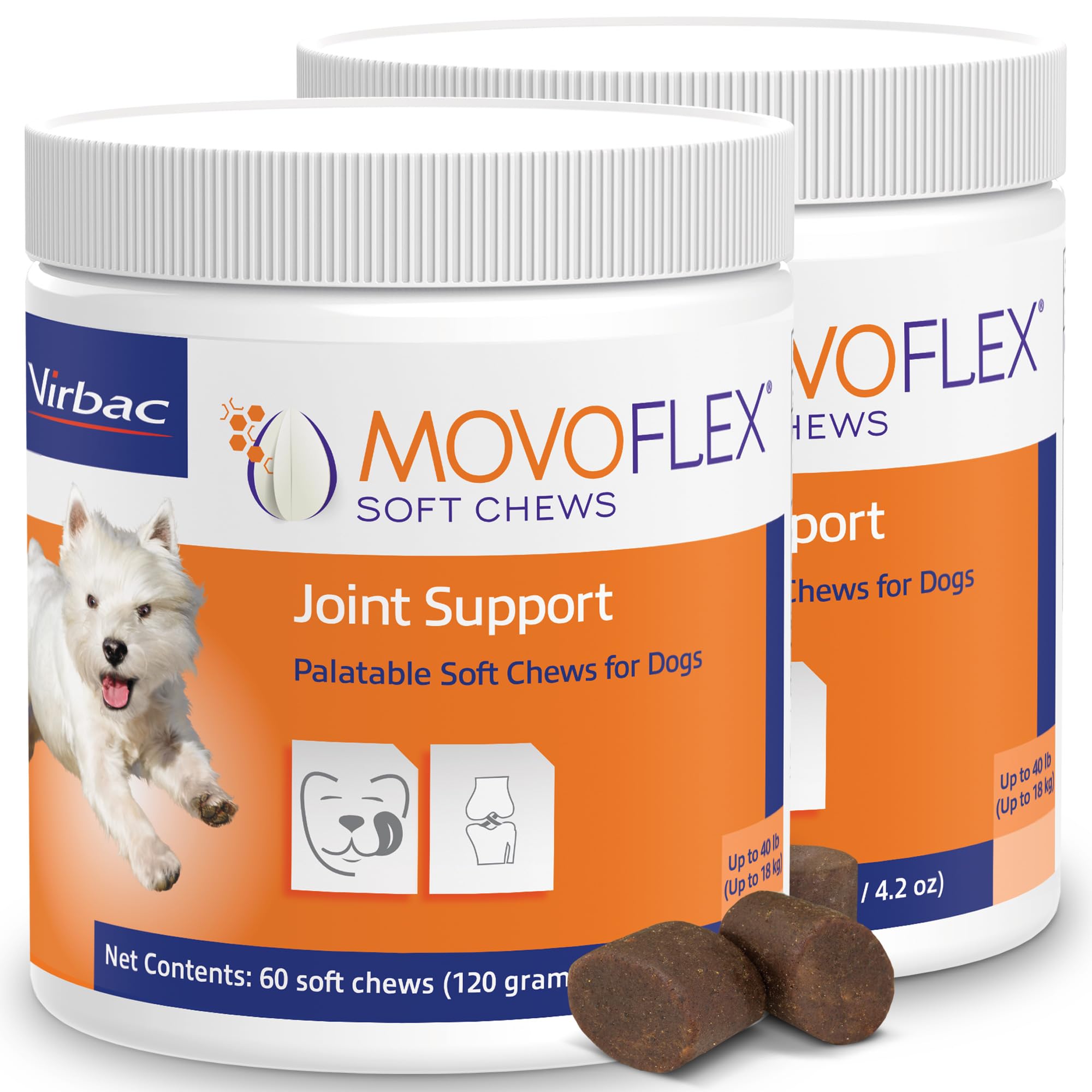 MOVOFLEX gomitas blandas en botella para el soporte articular de perros
