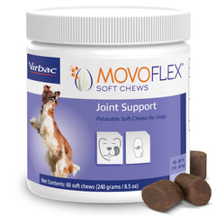 MOVOFLEX Gomitas suaves en empaque, apoyo diario para articulaciones caninas.