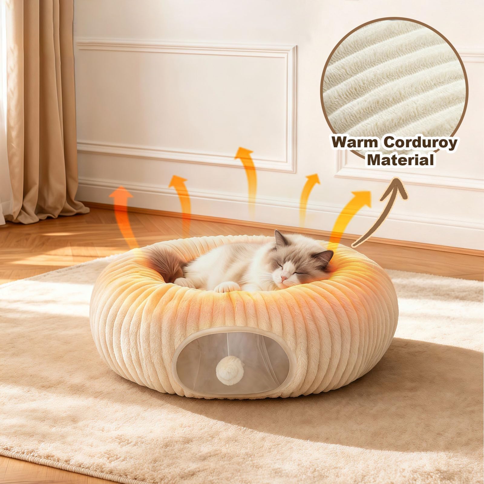 moymo cama gatos nube: sensación suave para siestas relajadas.