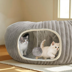 MOYMO túnel gato circular con forma redonda para juego suave.