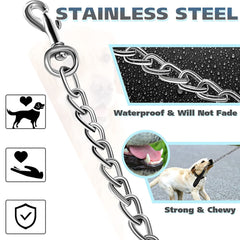 MOZETO clip de collar, doble-extremo, conecta collar y arnés con facilidad
