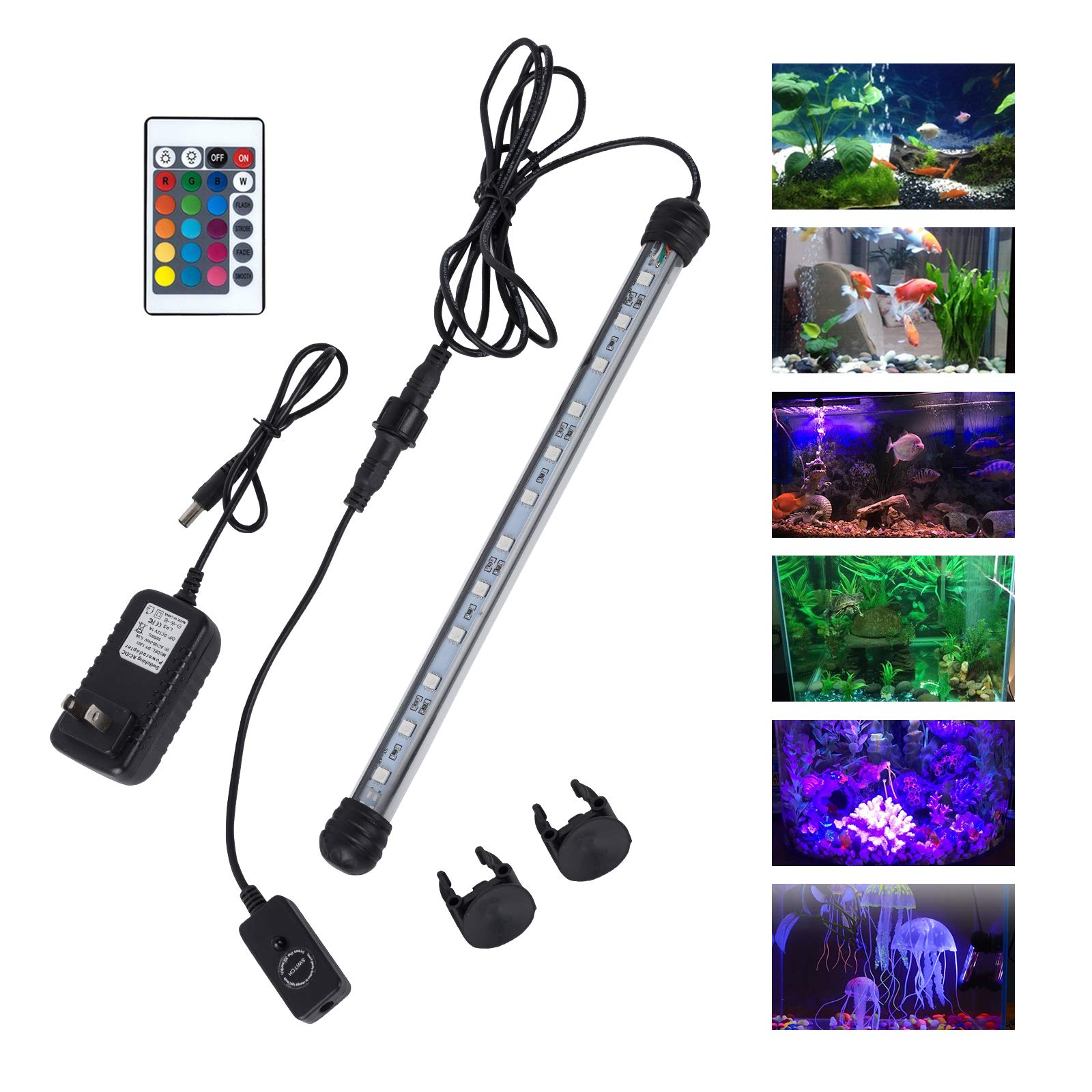 MQ 20 barra de iluminación de 24 diodos para acuario colorido