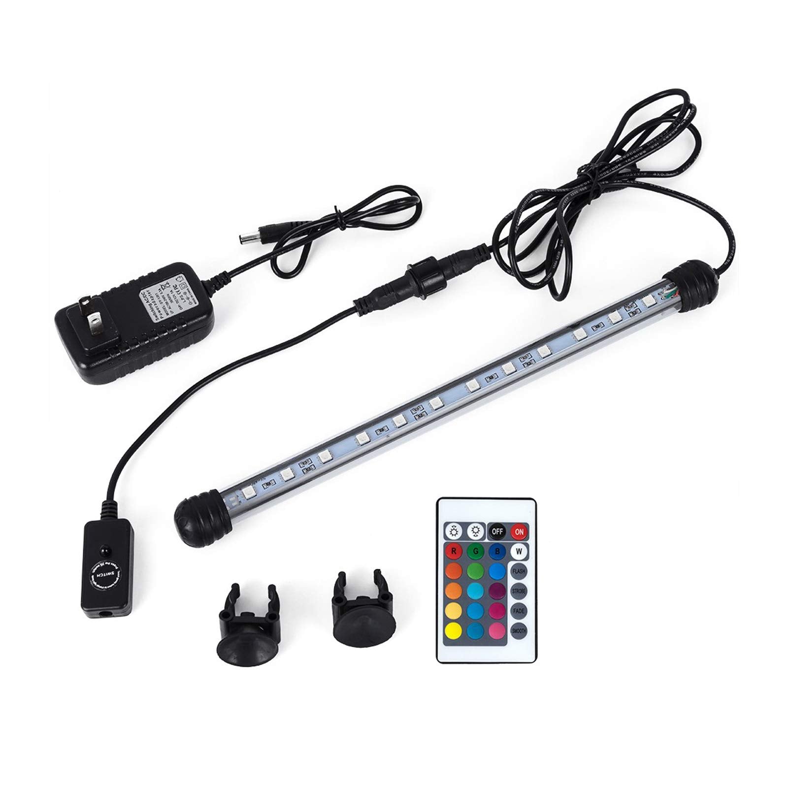 MQ 20 luz submersible para acuario de 25-30 pulgadas con control remoto