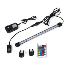 MQ luz submersible para acuario de 16 pulgadas ilumina colores vivos.