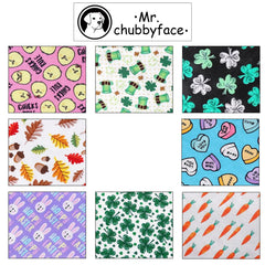 MR. CHUBBYFACE bandana lavable a máquina, fácil de limpiar.
