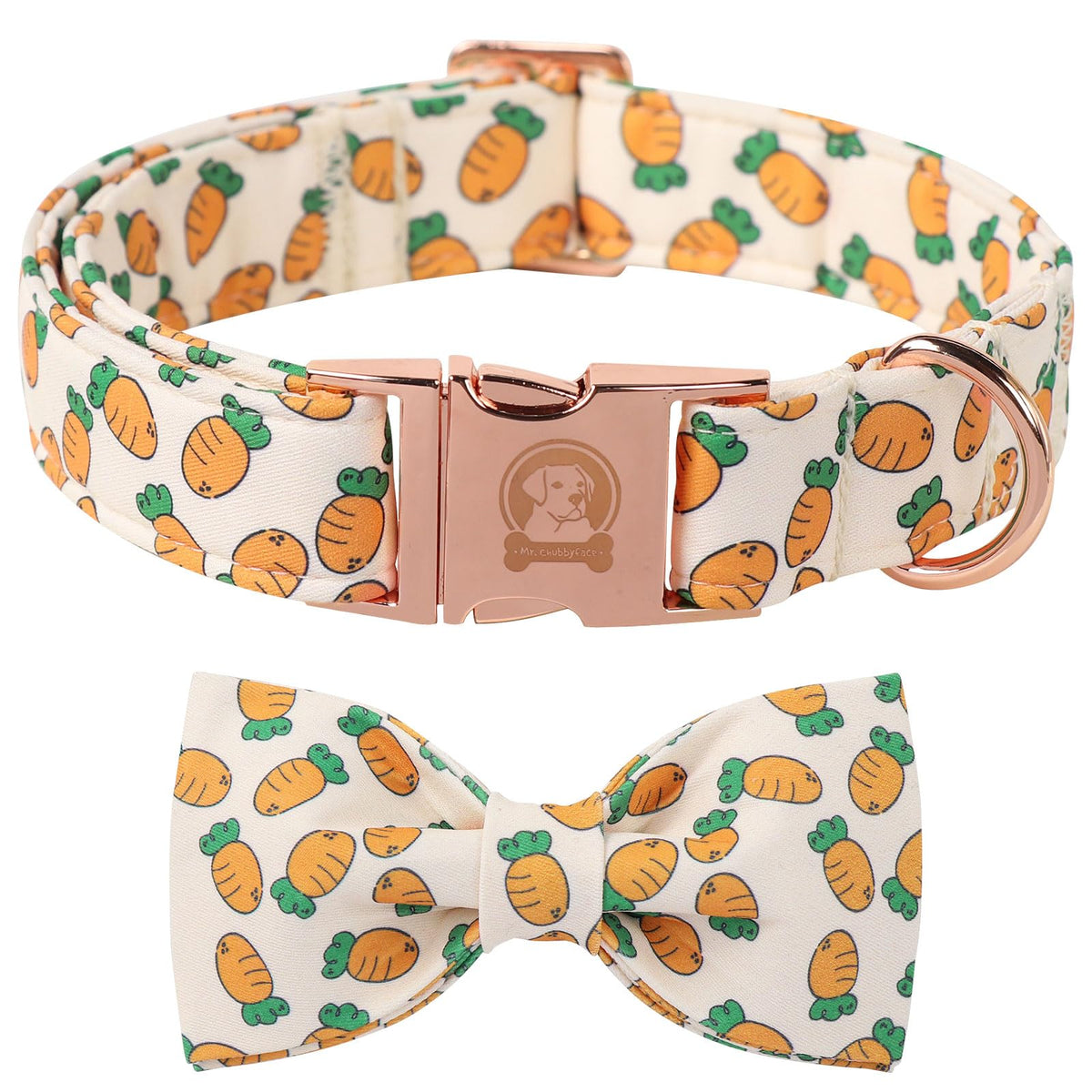 Collar MR.CHUBBYFACE con pajarita, ideal para fiestas de Pascua.