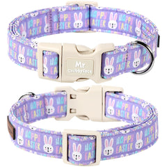 MR.CHUBBYFACE collar ajustable con anilla en D para un ajuste seguro.