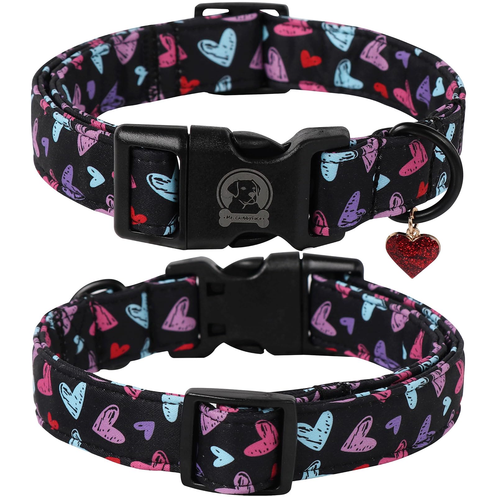 MR.CHUBBYFACE collar con ajuste resistente para perros activos