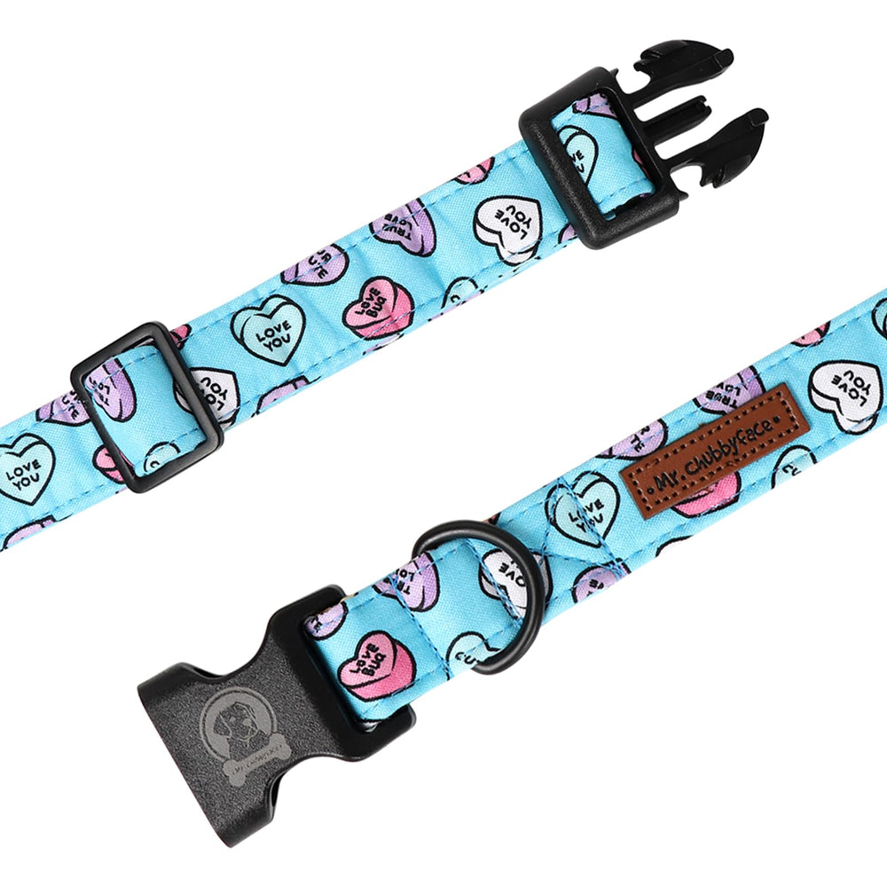 MR.CHUBBYFACE collar con ajuste de rueda, se adapta al cuello con comodidad.