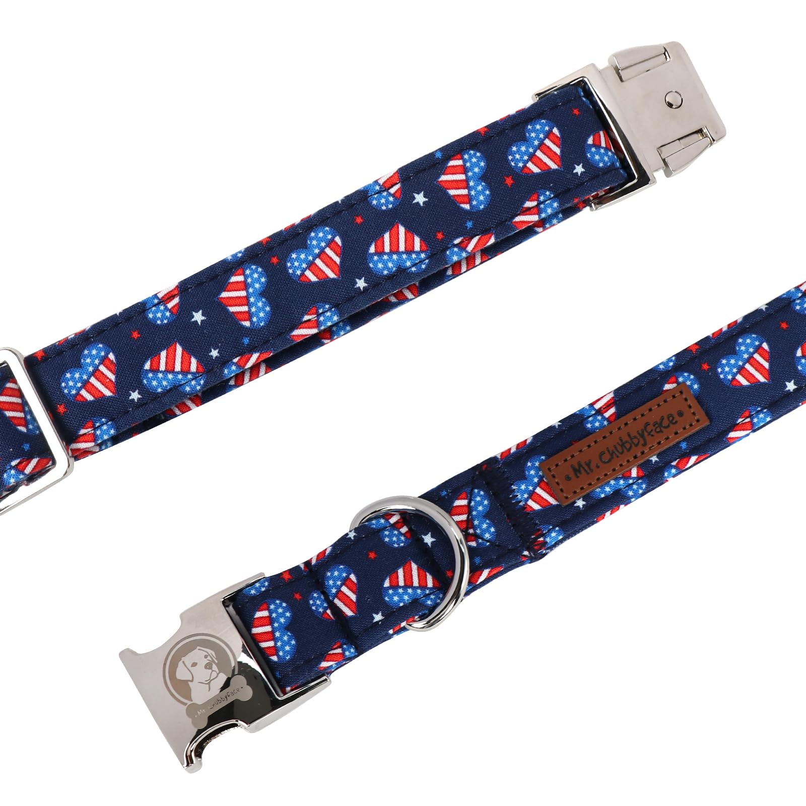 Lazo doble removible en collar MR.CHUBBYFACE, estilo versátil para eventos