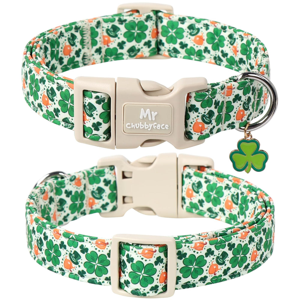 MR.CHUBBYFACE collar trébol verde, perfecto para uso diario y estilo festivo.
