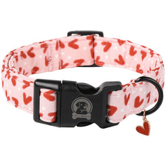 Mr.CHUBBYFACE collar valentines corazon rosa para paseos con estilo
