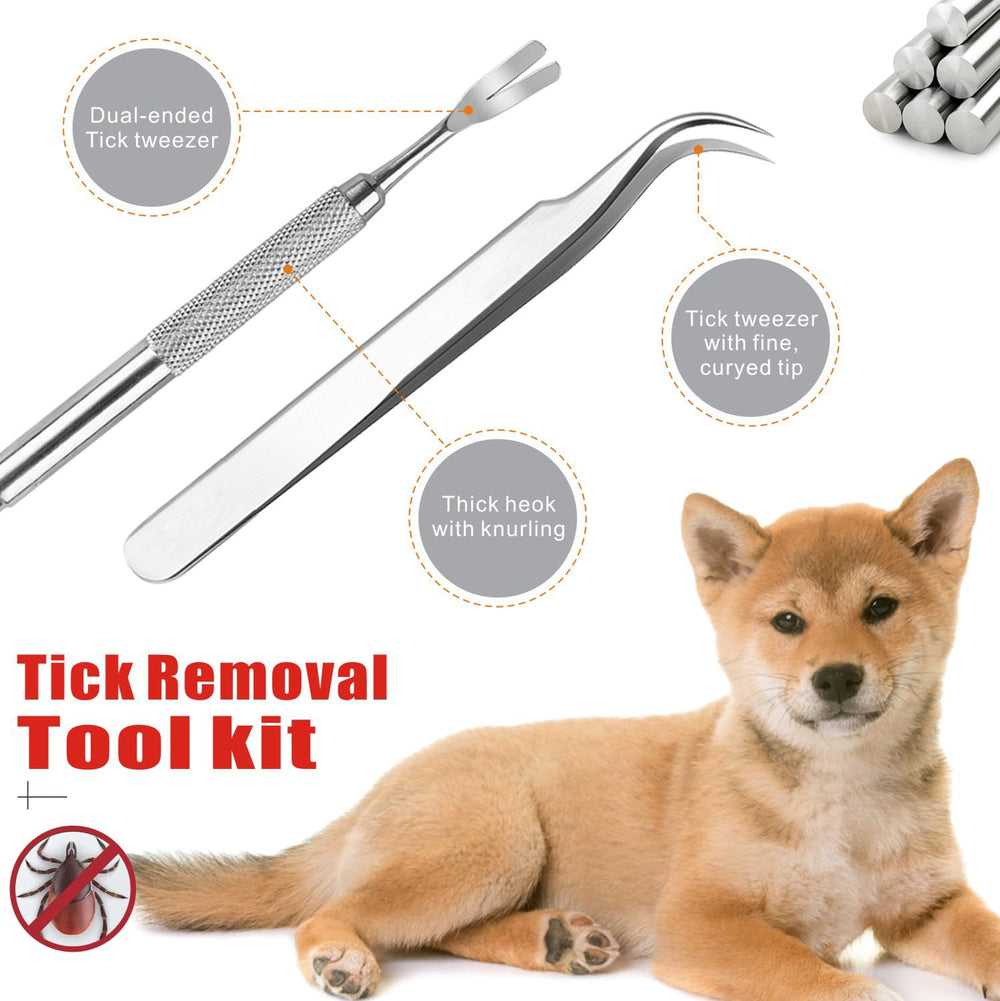Ganchos Mrcopetal en tres tamaños para pelaje grueso y difícil acceso.