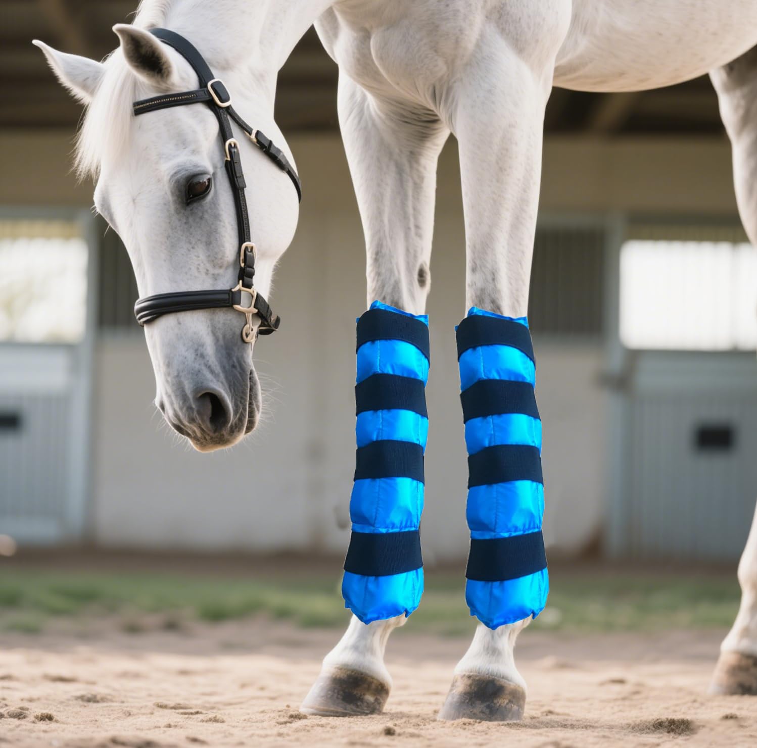 MR.ICE Bota de hielo para caballos, uso versátil en varias zonas de las extremidades.