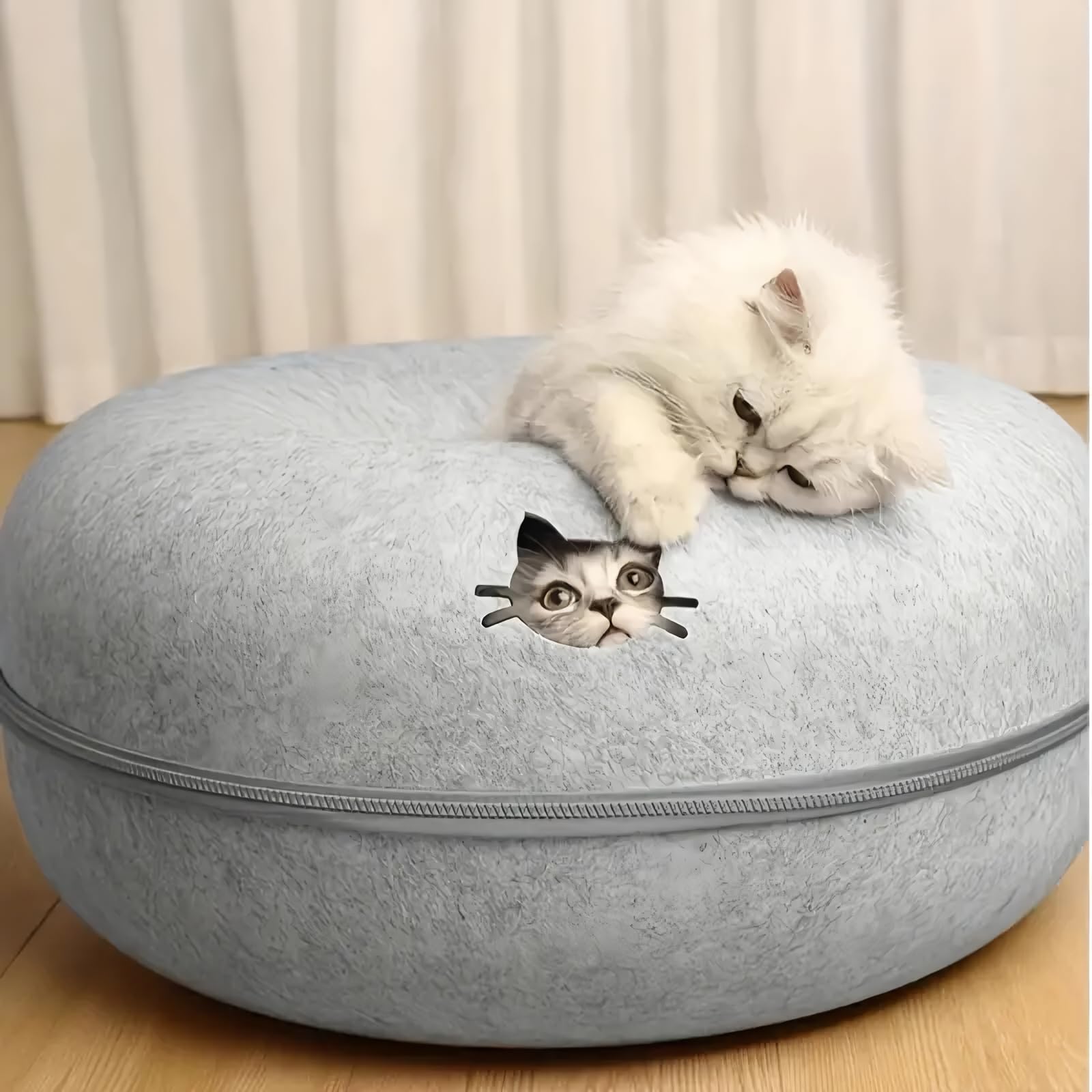 Mrocioa Cueva para gatos, uso todo el año y multi-gatos