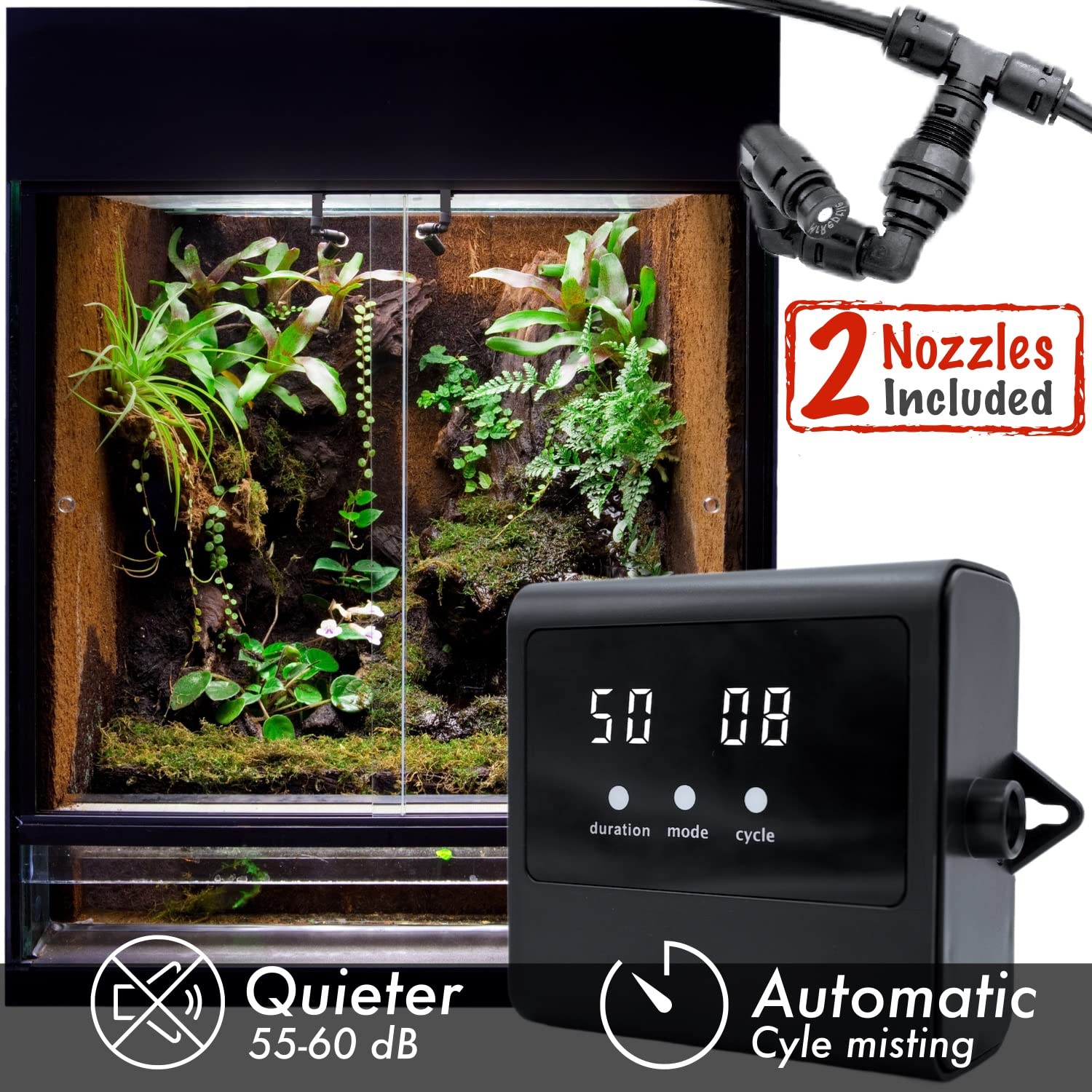 MRREPTILE bomba micro impulsora silenciosa para uso diurno sin ruidos.