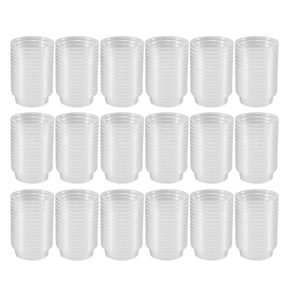 MRTIOO tazas de alimento para reptiles, 0.5oz, visión clara de la comida.