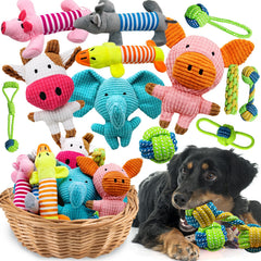 Juguete peluche sonoro de Mruq pet para perros pequeños, ideal para jugar y entrenar.