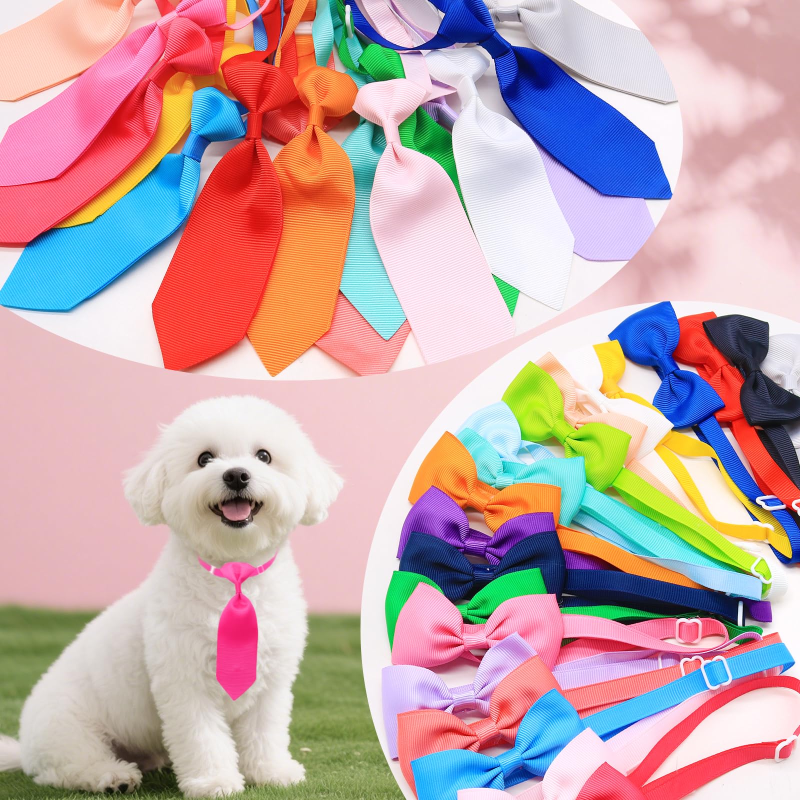 Lazo para gato de Mruq Pet en color sólido, perfecto para sesiones de fotos.